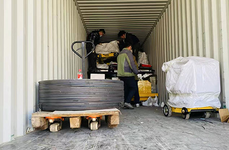 Successful Shipment of Construction Machinery